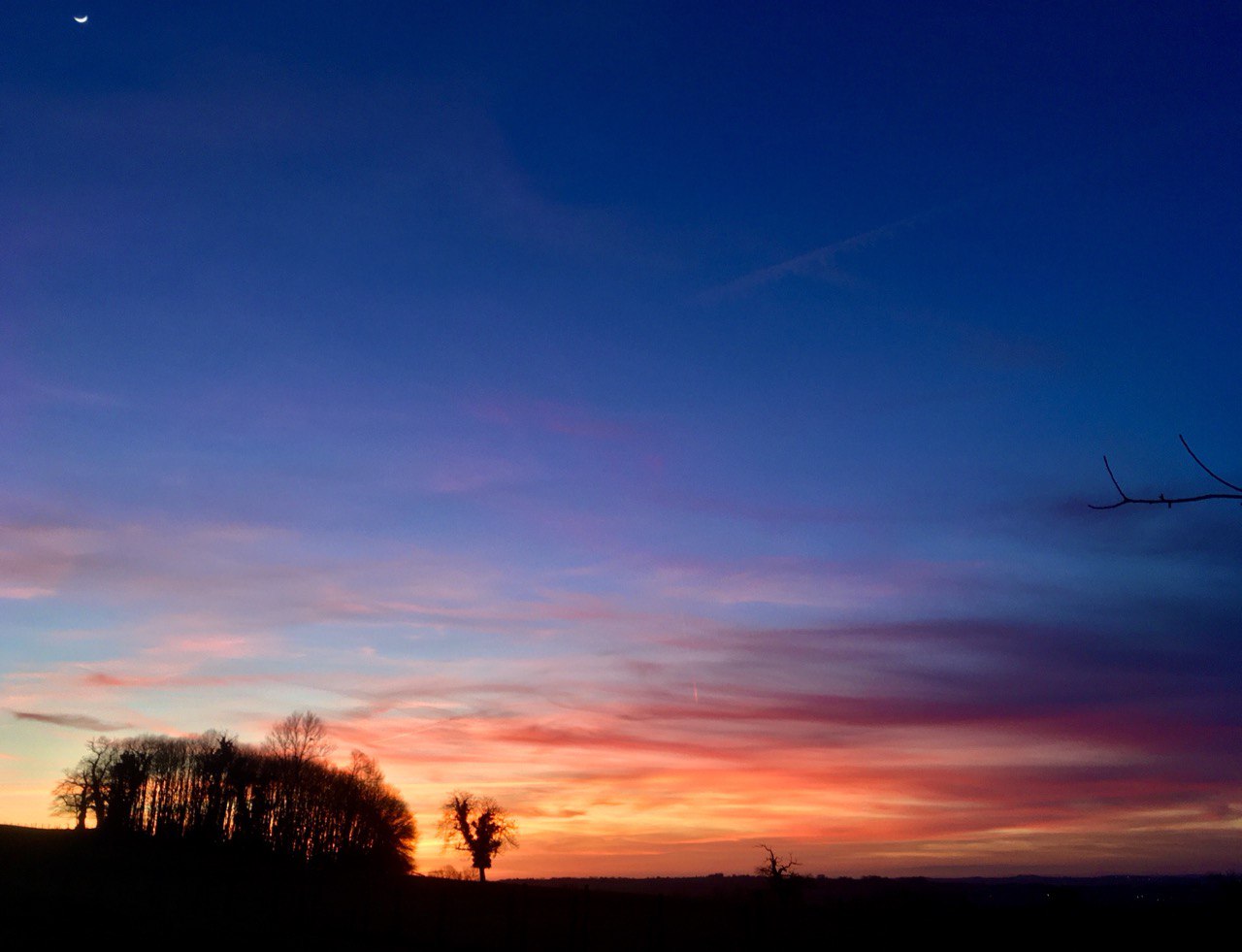 Un très beau coucher de soleil 